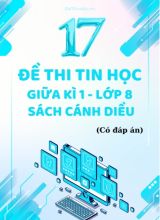 Tuyển tập 17 Đề thi giữa học kì 1 môn Tin học Lớp 8 Cánh Diều (Kèm đáp án)